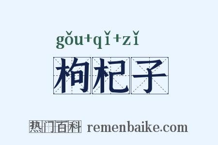 枸杞子是什么意思的图片